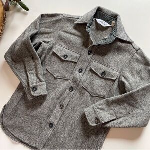 Woolrich Kids Grey Wool Shacket | Size 16